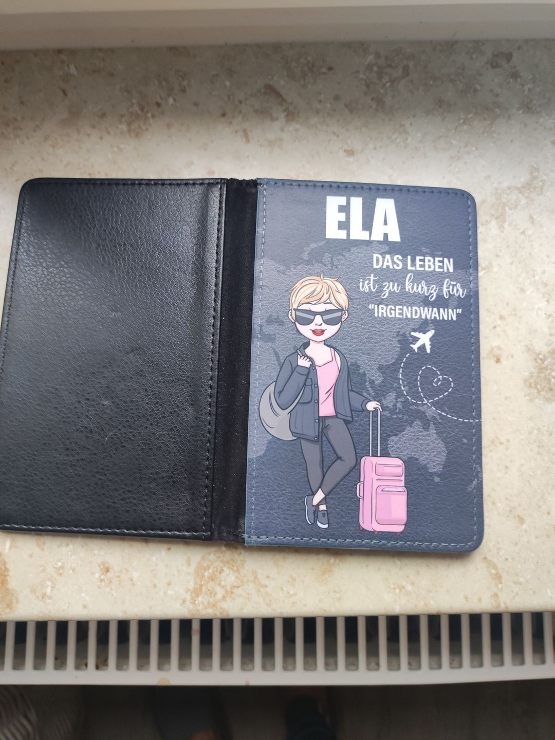 Customer photo review of Auf Reisen - Individuelle Reisepasshülle