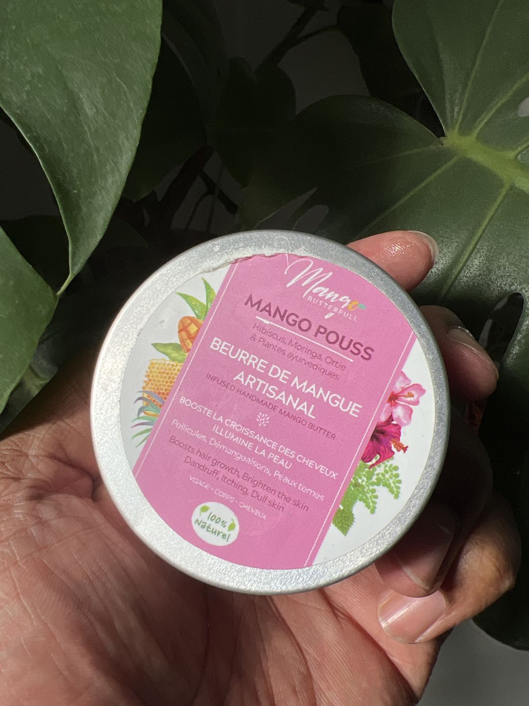Customer photo review of Beurre de mangue artisanal POUSS