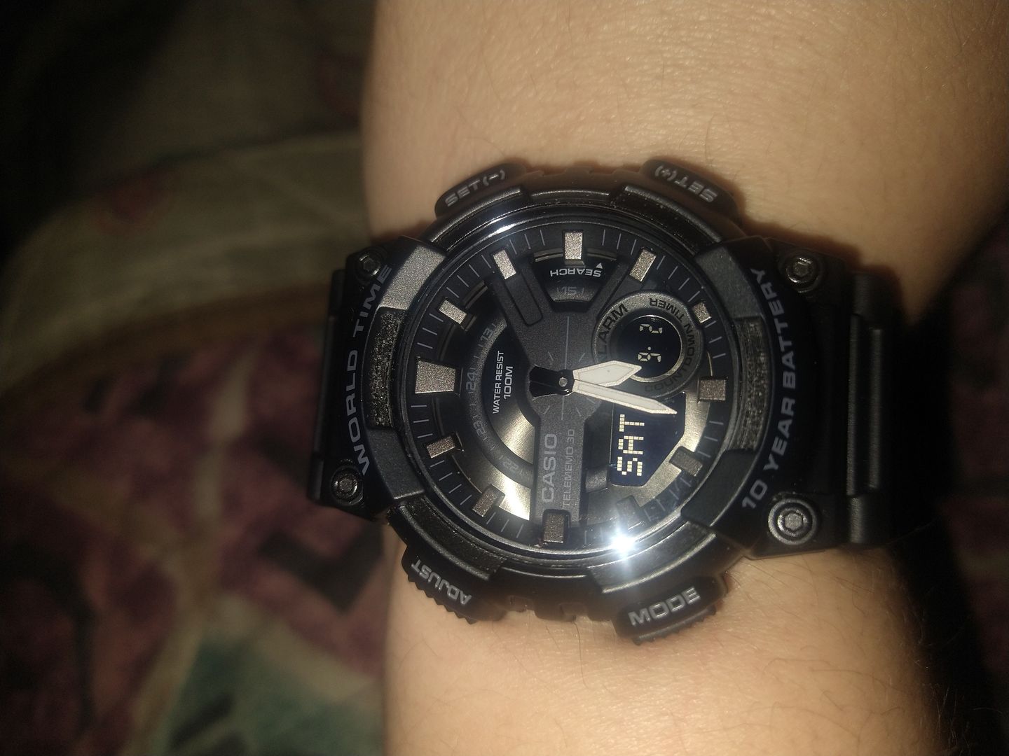 Customer photo review of Reloj Casio Análogo-Digital Vintage AEQ-110W-1BVDF Negro