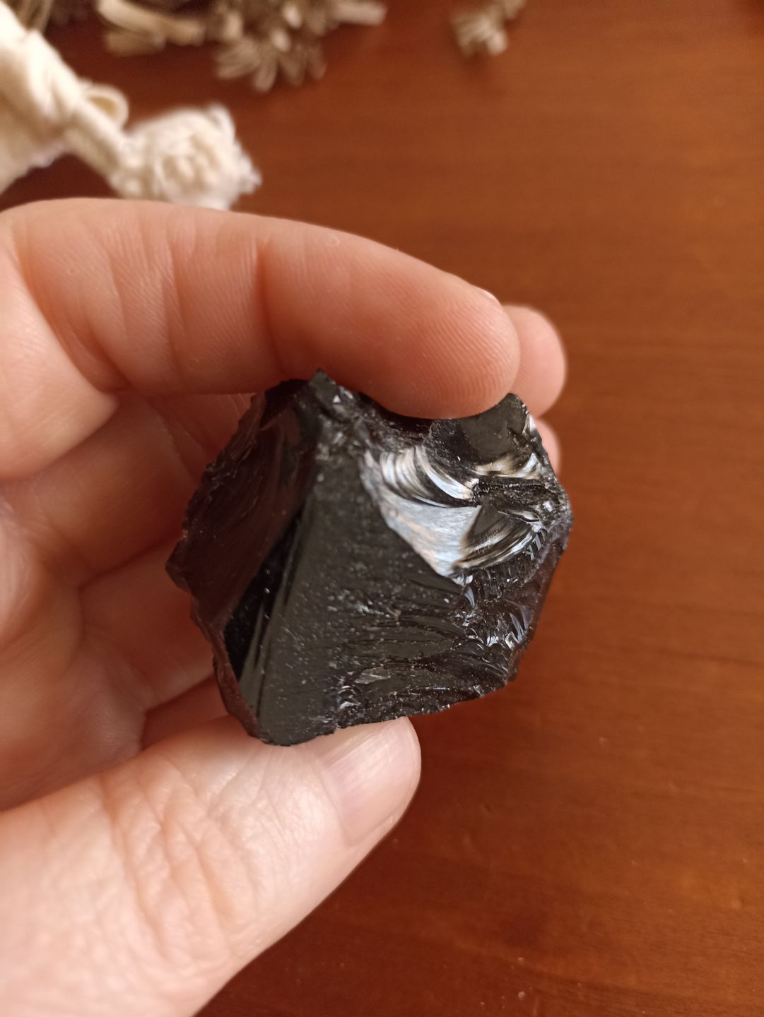 Customer photo review of Obsidiana negra Masivo | Autorrealización - Protección