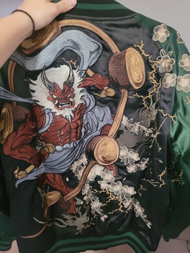 Customer photo review of Raijin & Fujin Sukajan Souvenir Jacket