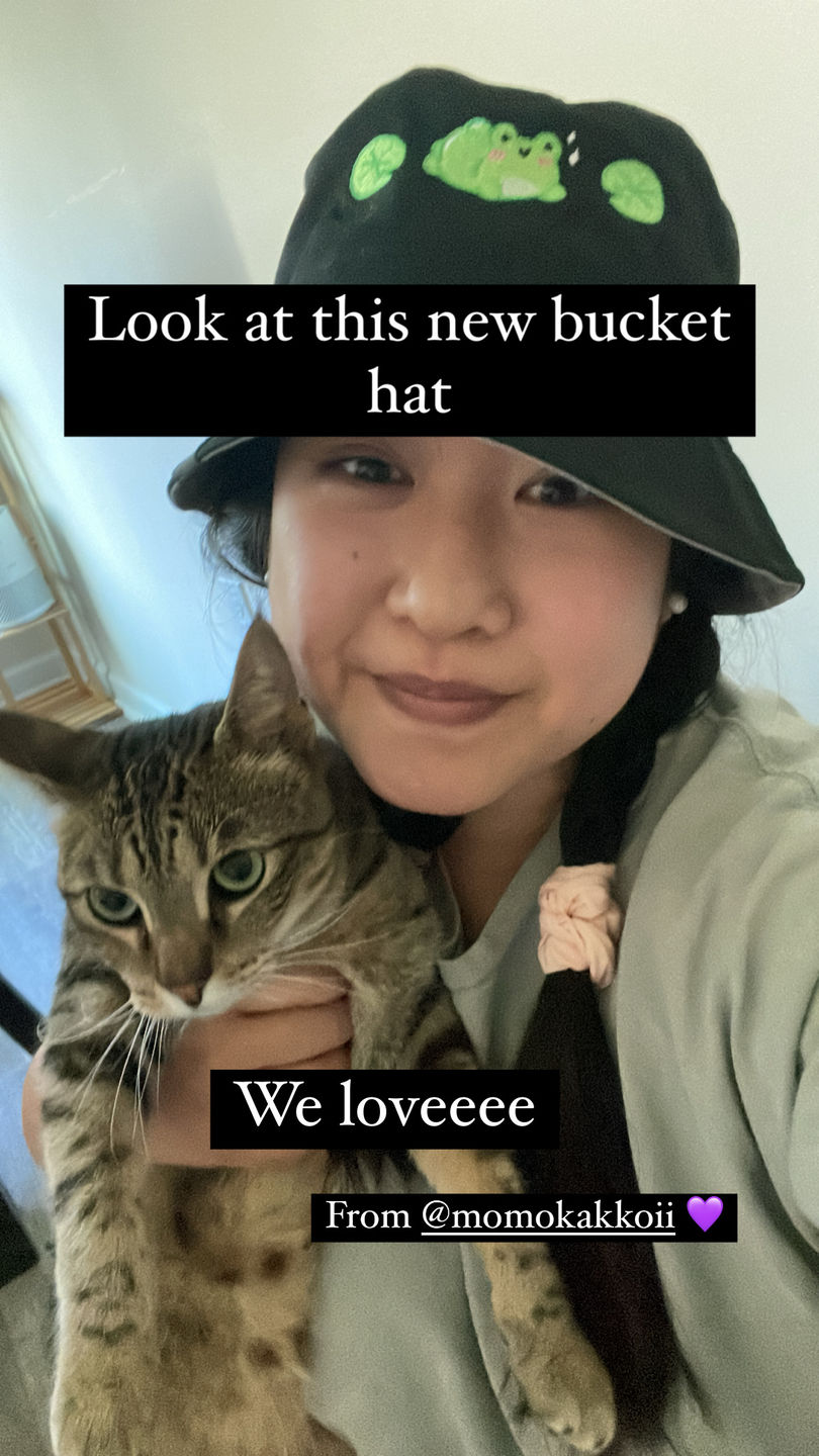 Customer photo review of Thicc Albert Embroidered Bucket Hat