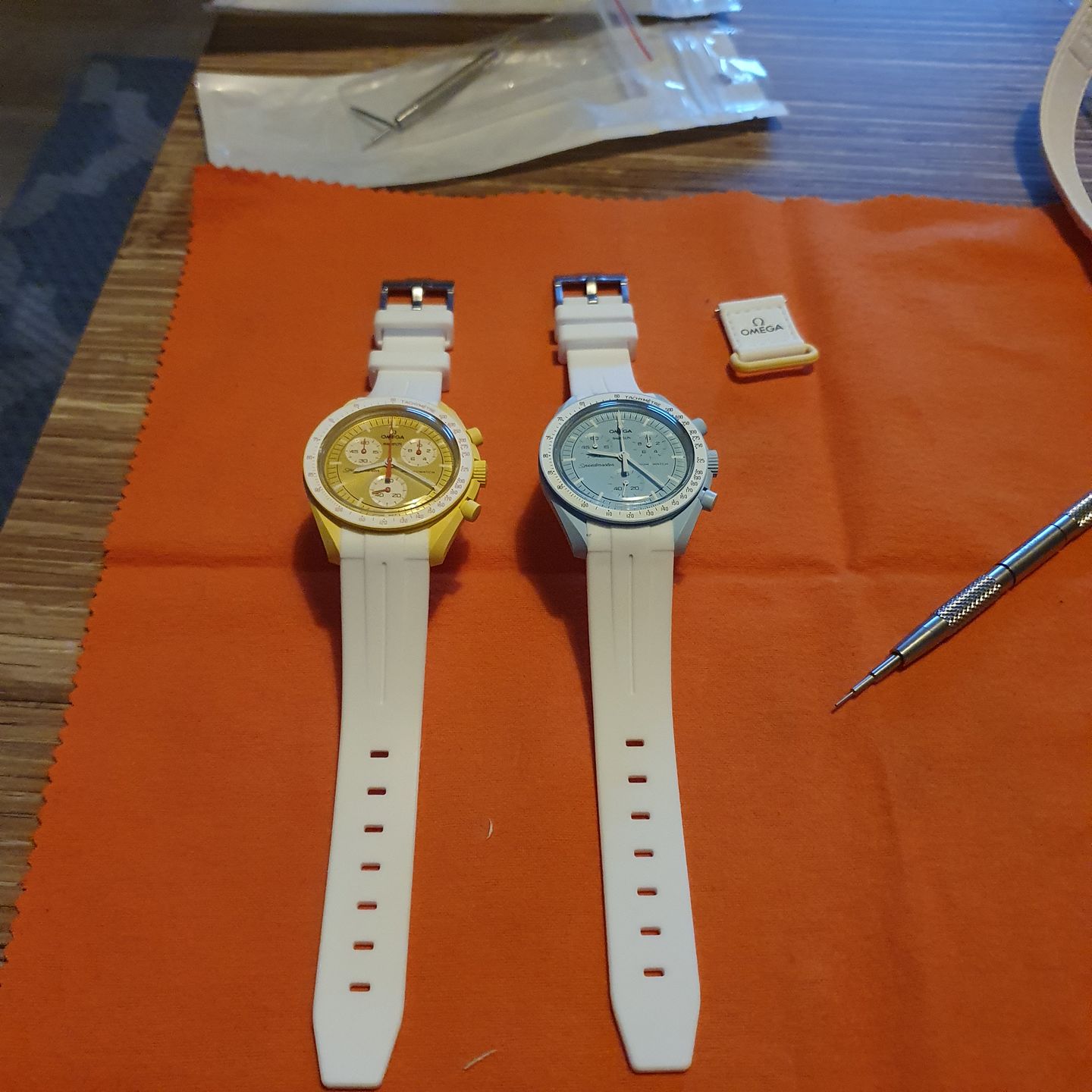 Customer photo review of Bracelet Moonswatch - Blanc