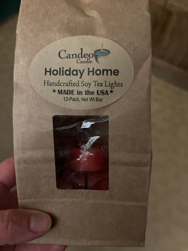 Customer photo review of Holiday Home, Soy Tea Light 12-Pack