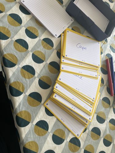 Avis photo d'un client sur Flashcards FLASH 2.0 OXFORD # 80 cartes 10,5 x 14,8 cm - ligné