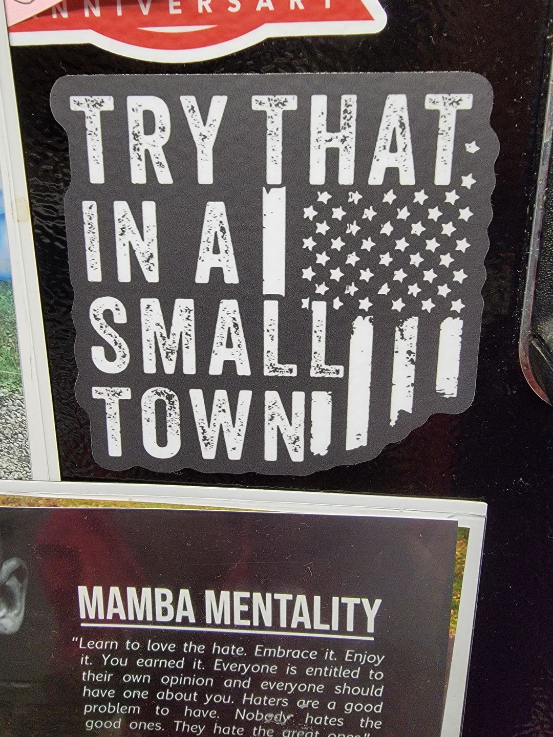 Customer photo review of Try That In A Small Town Decal
