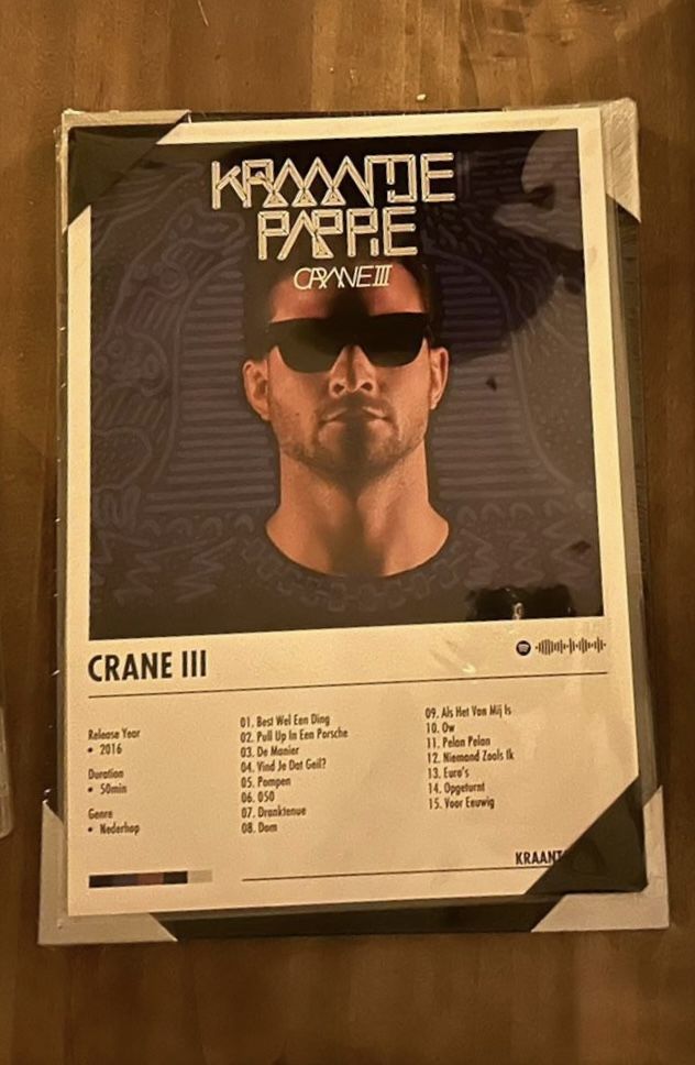 Customer photo review of Custom Album Cover Poster | Design 1