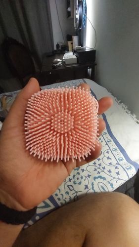 Customer photo review of DogCatFri™ BathBrush - Massagebørste i Silikone Til Kæledyr Med Shampooboks