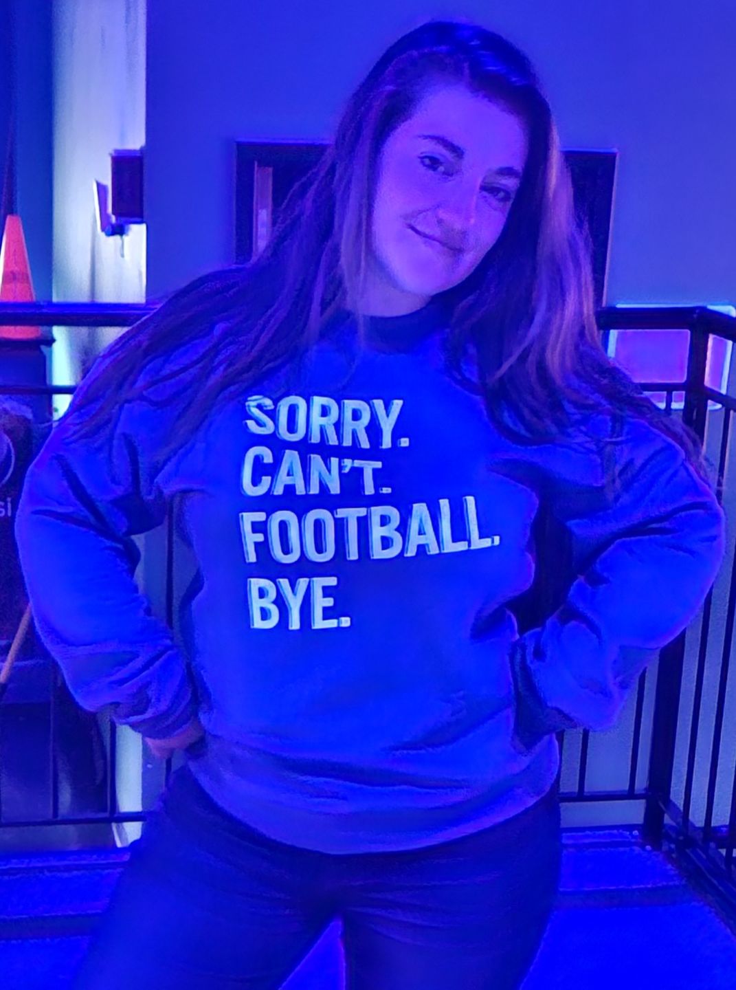 Customer photo review of Sorry Can't Football Bye