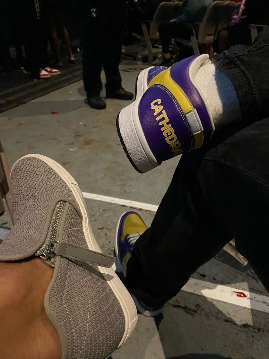 Customer photo review of Personalized Sneakers, Custom Sneakers, Put name or business name on it, AJ1-C03200
