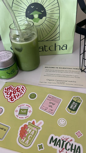 Customer photo review of Premium 1st Harvest Ceremonial Organic Matcha Can (30 g)