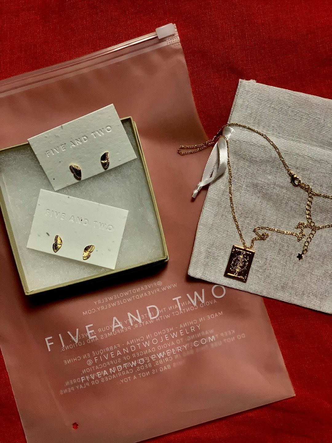 Customer photo review of Dani earrings