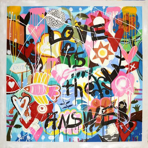 Customer photo review of Love is The Answer Painting