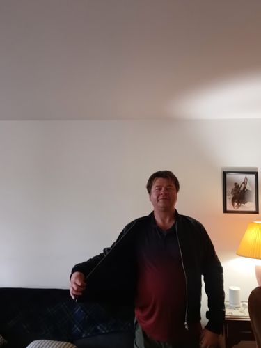 Customer photo review of Black bomber style ribbed jacket