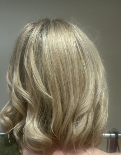 Customer photo review of Blonde Shampoo + Conditioner