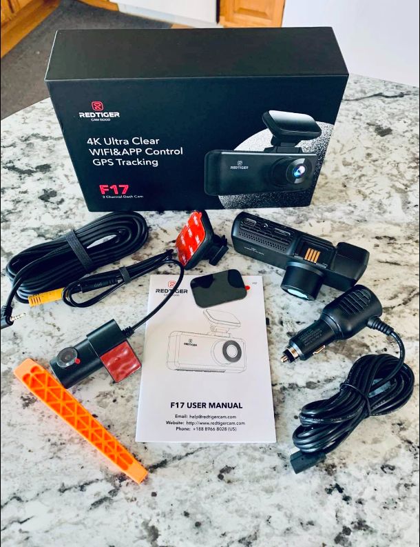 Customer photo review of Redtiger F17 4K 3-Channel 5G Wifi Dash Cam