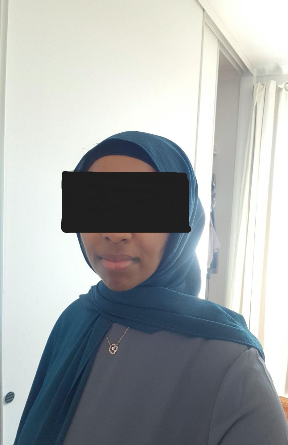 Customer photo review of Essential Grey Abaya with Pockets