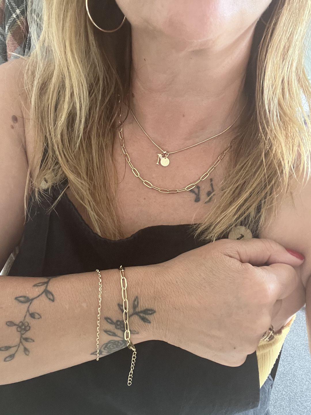 Customer photo review of Paperclip Necklace