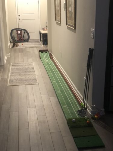 Customer photo review of Pop Up Golf Chipping Net 3pc Bundle with Tri-Turf Hitting Mat