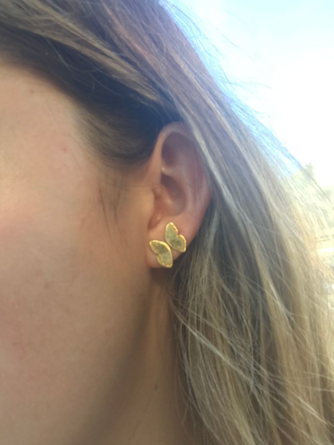 Customer photo review of Dani earrings