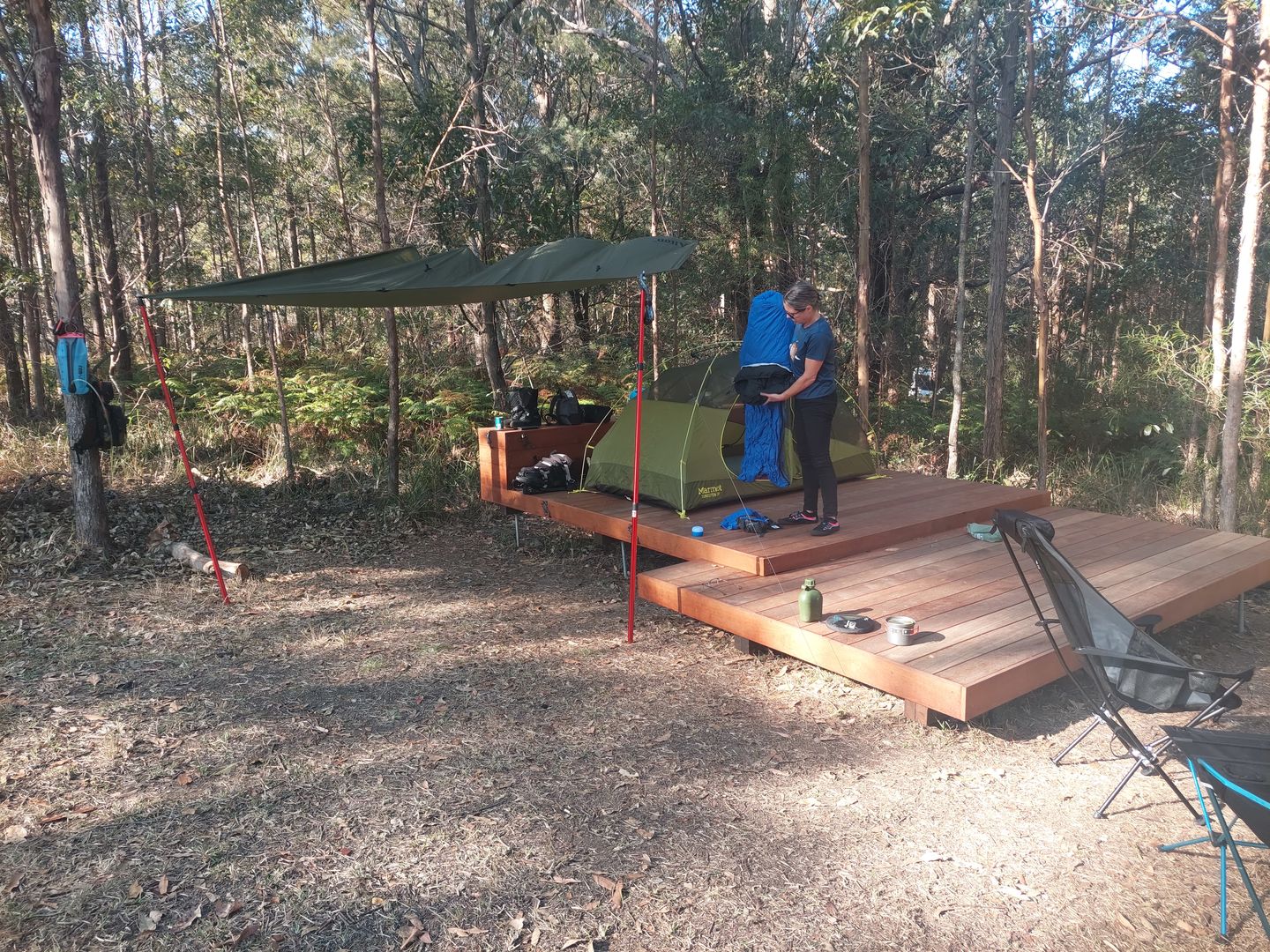 Customer photo review of 3m x 3m Lightweight Tarp