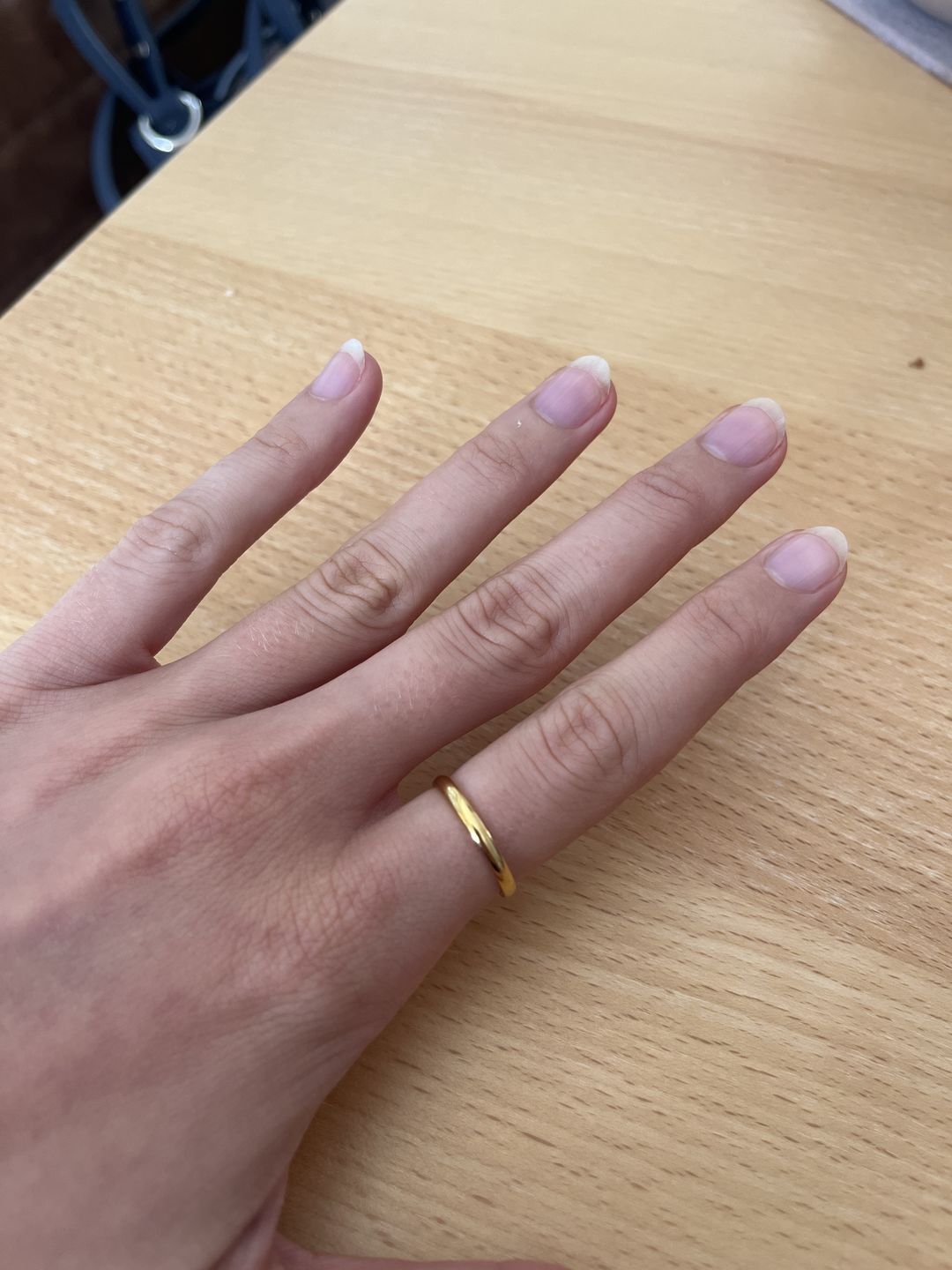 Customer photo review of Thin Lena Ring | 18K vergoldet