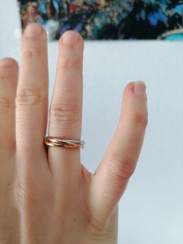 Customer photo review of Bague d'Anxiété Acier Inoxydable - 3 Anneaux