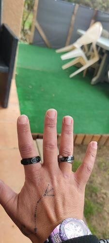 Customer photo review of Bague d'Anxiété Acier Inoxydable - AURORA