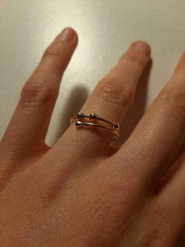 Customer photo review of Bague d'Anxiété Argent S925 - SELENE