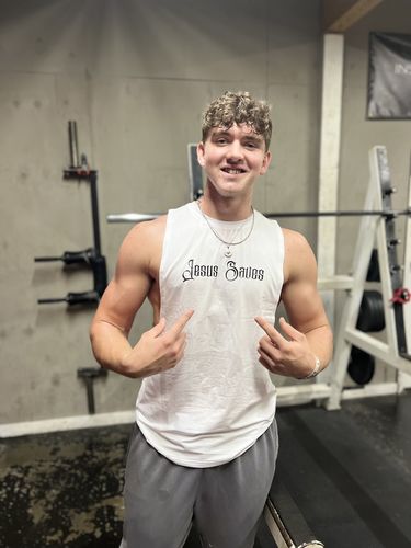 Customer photo review of Jesus Saves Cut Off - White