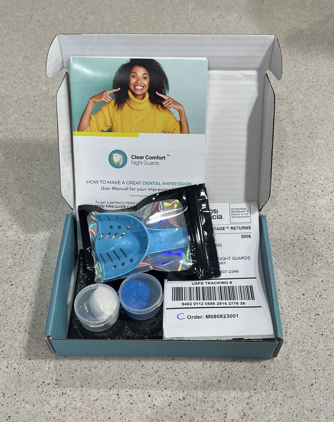 Customer photo review of 2mm Hard Night Guard - Custom Night Guard For Moderate Teeth Grinding/Clenching