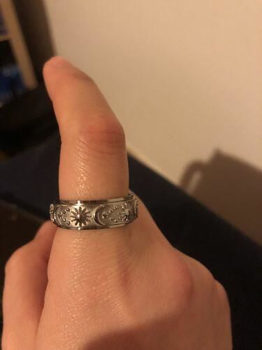 Customer photo review of Bague d'Anxiété Acier Inoxydable - AURORA