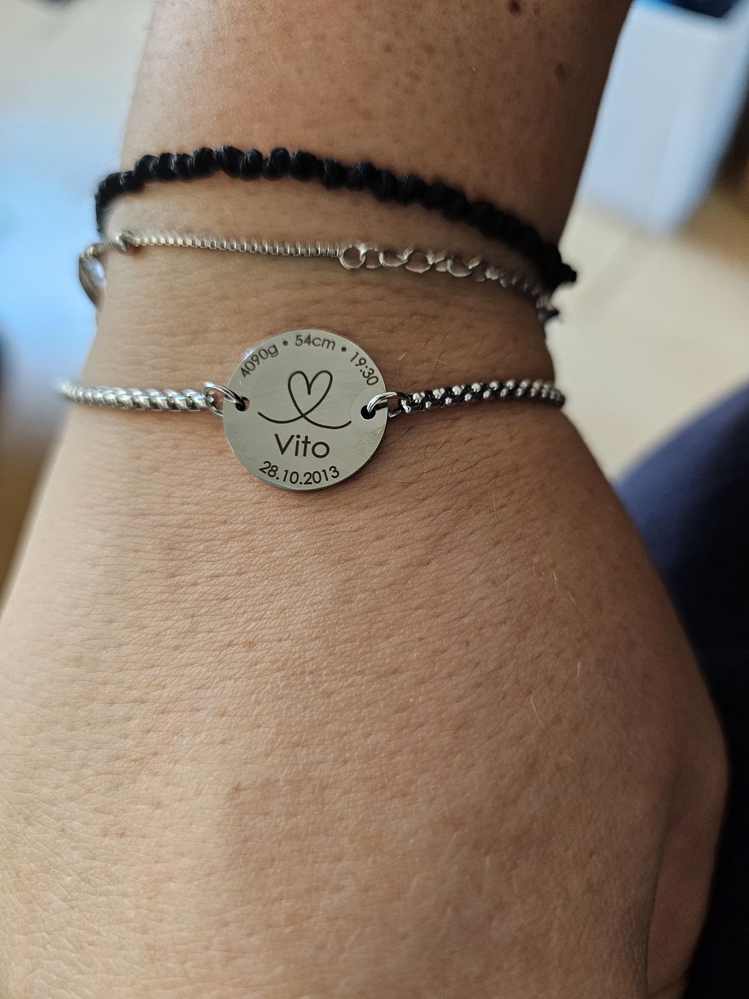 Customer photo review of Zapestnica Mina: Newborn