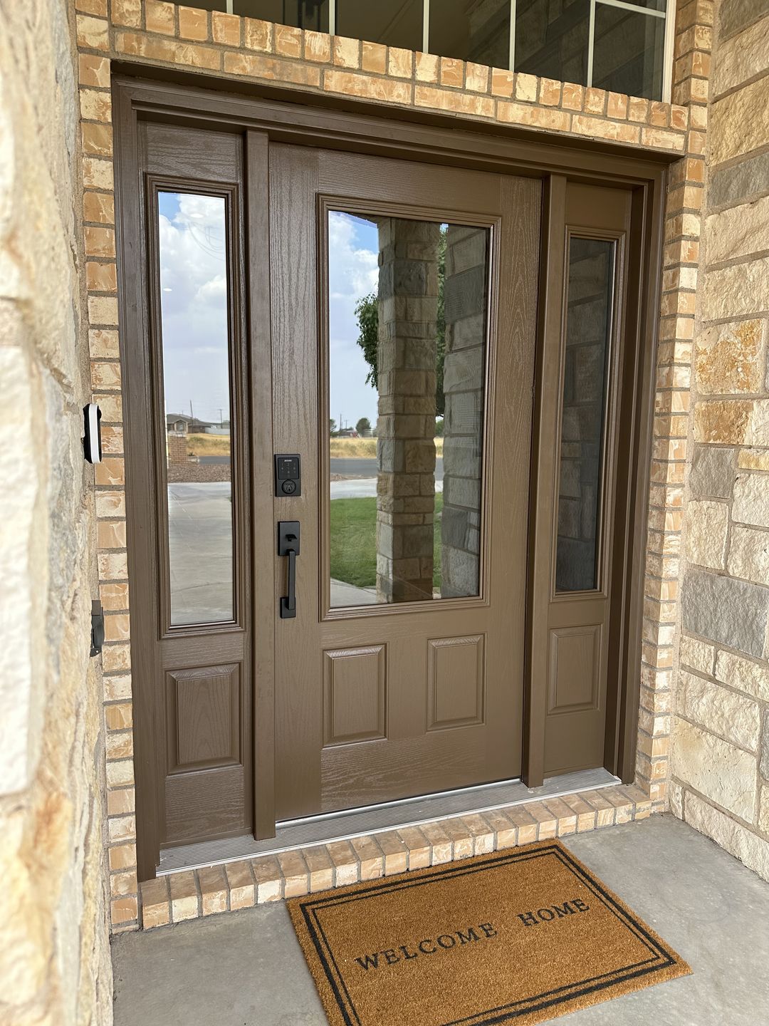 Customer photo review of Clear 1 Lite Glass and Frame Kit (3/4 Lite 24" x 50" Frame Size)