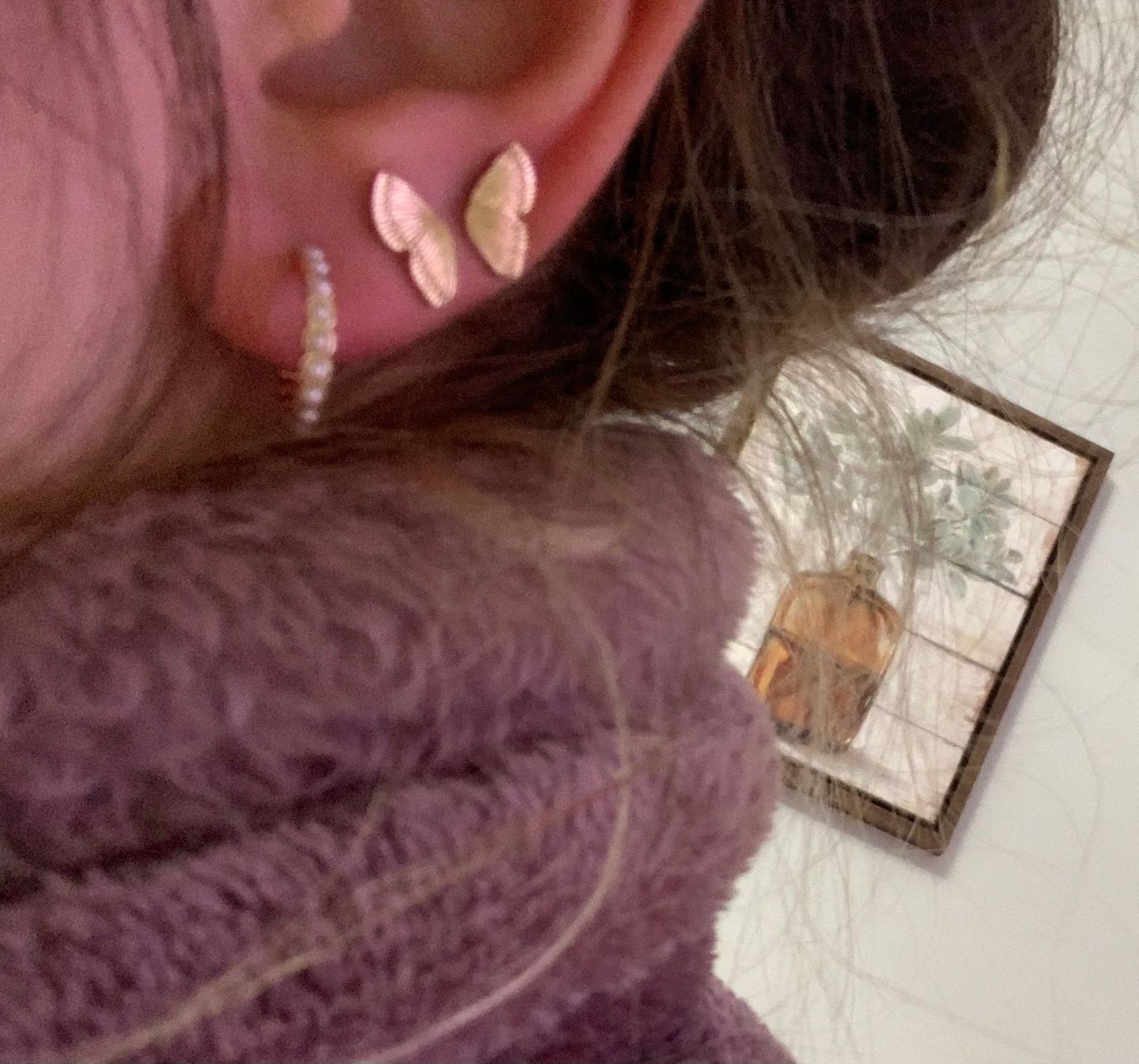Customer photo review of Dani earrings