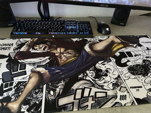 Customer photo review of Personalisiertes Mauspad (Format:21:9) (Auflösung:4500x2000 Pixel)