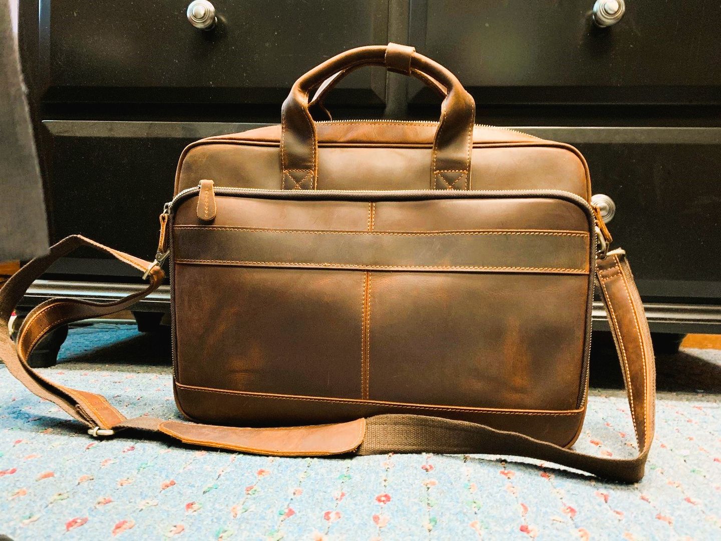 Customer photo review of Bison Elite Office Briefcase