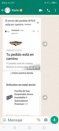 Customer photo review of Parrilla de Gas Empotrable Acero Inoxidable 5 Quemadores Premium