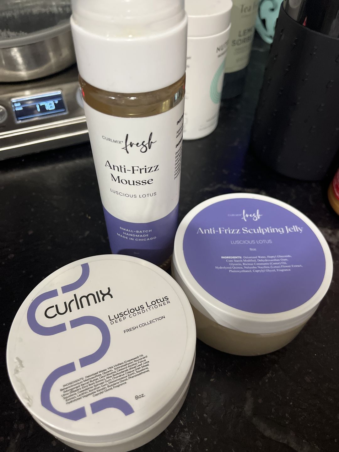 Customer photo review of Sculpting Jelly - Anti Frizz - Luscious Lotus
