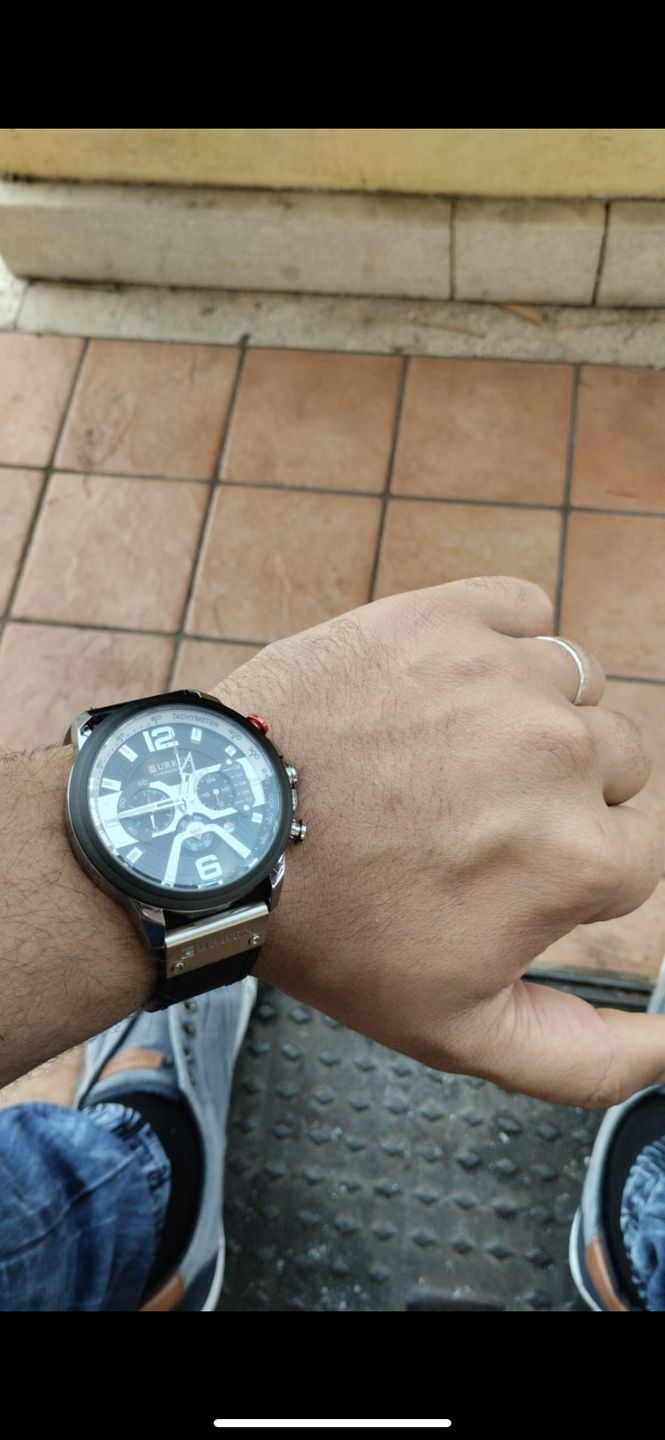 Customer photo review of Curren Galacticos® orologio uomo pelle