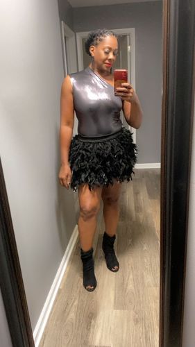 Customer photo review of The Raven Bodysuit Top