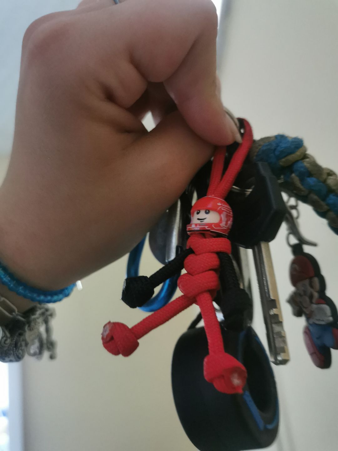 Customer photo review of Limited Edition Charles Lerclerc Racing Paracord Buddy Keychain