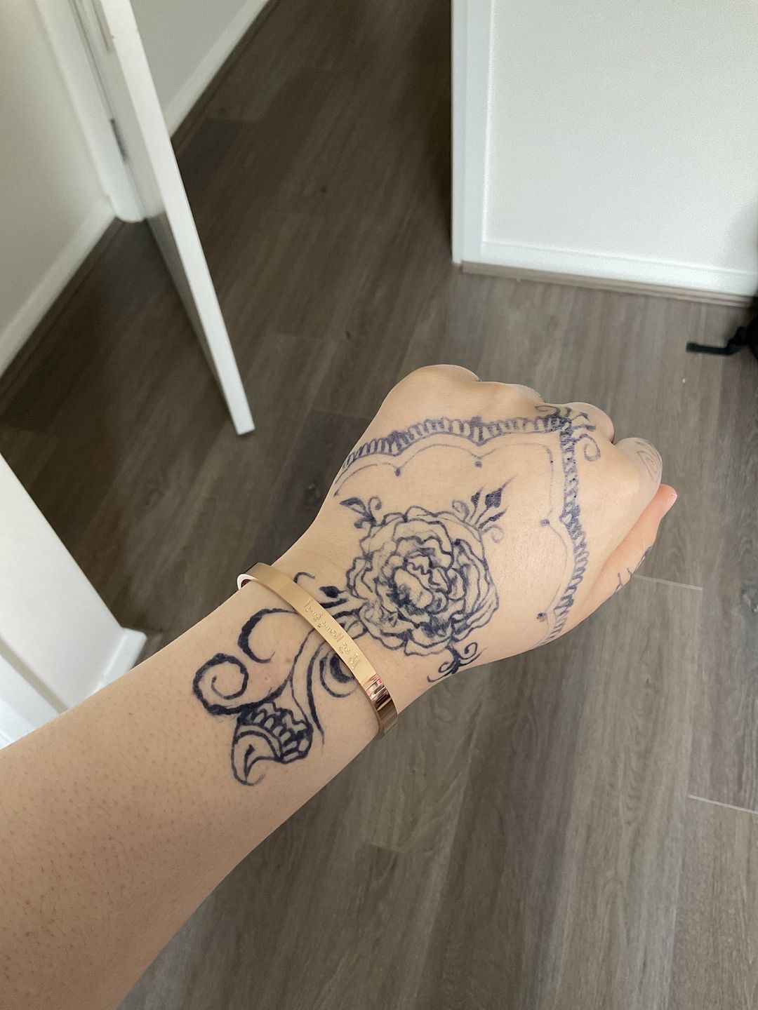 Customer photo review of "Verily, with hardship comes ease" Cuff