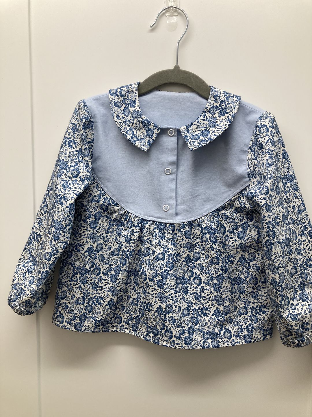 Customer photo review of Busy Floral Rose & Hubble Cotton Poplin Fabric