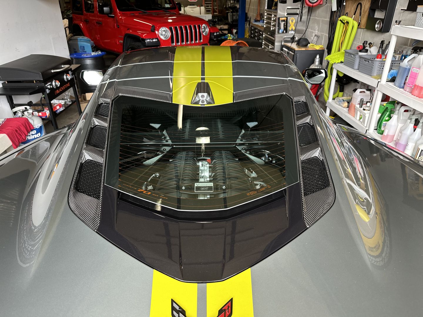Customer photo review of Corvette C8 Coupe Carbon Fiber Rear Hatch Vent