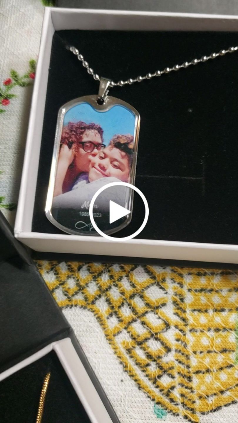 Customer video review of In Loving Memory Custom Heart Photo Necklace