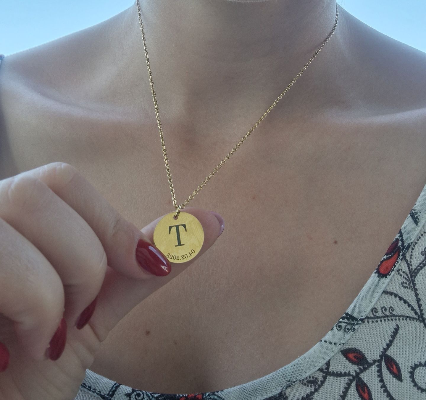 Customer photo review of Ogrlica: Initial