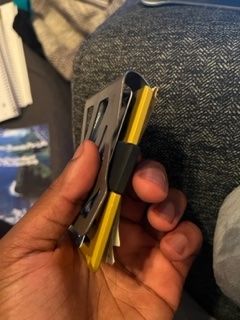 Customer photo review of MC01 TITANIUM MONEY CLIP