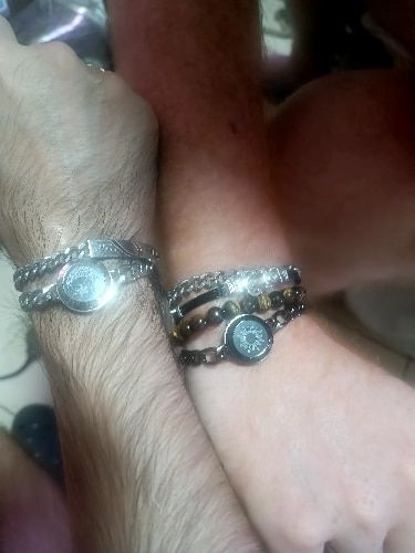 Customer photo review of The Couples Bracelet