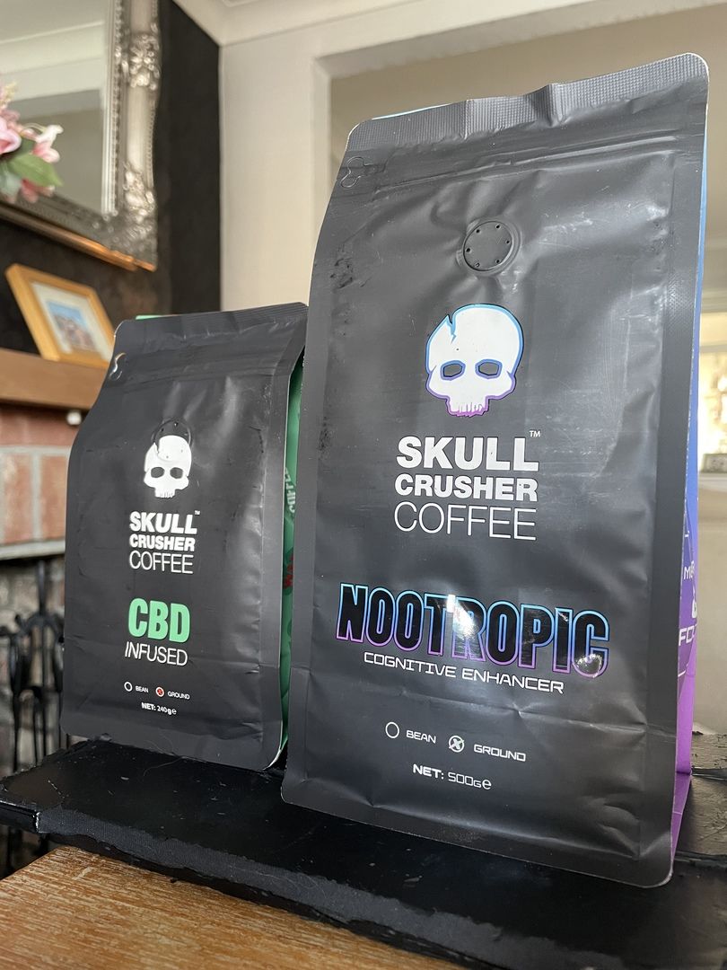 Customer photo review of Skull Crusher Coffee - Nootropic  - 500g